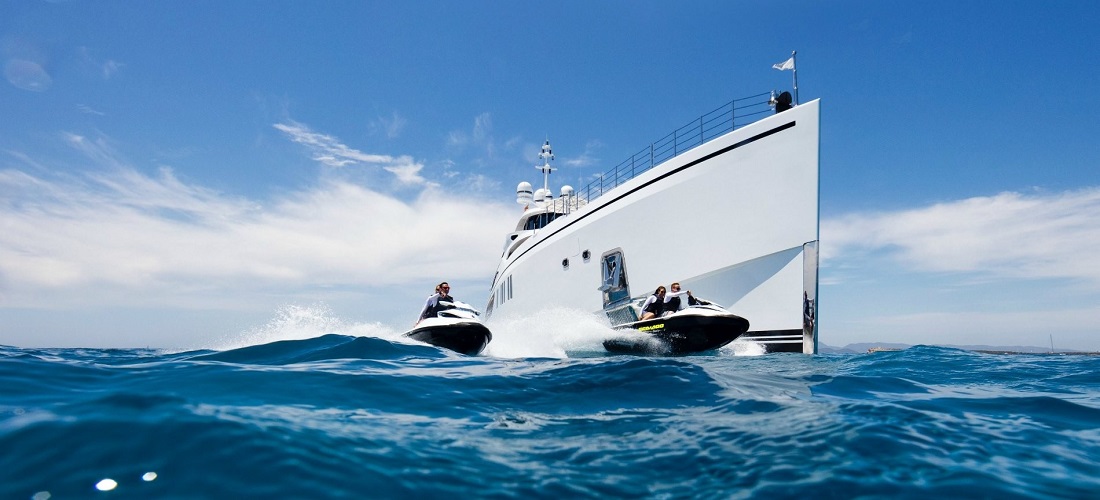 Yacht 1111 jet skis - image by Jeff Brown